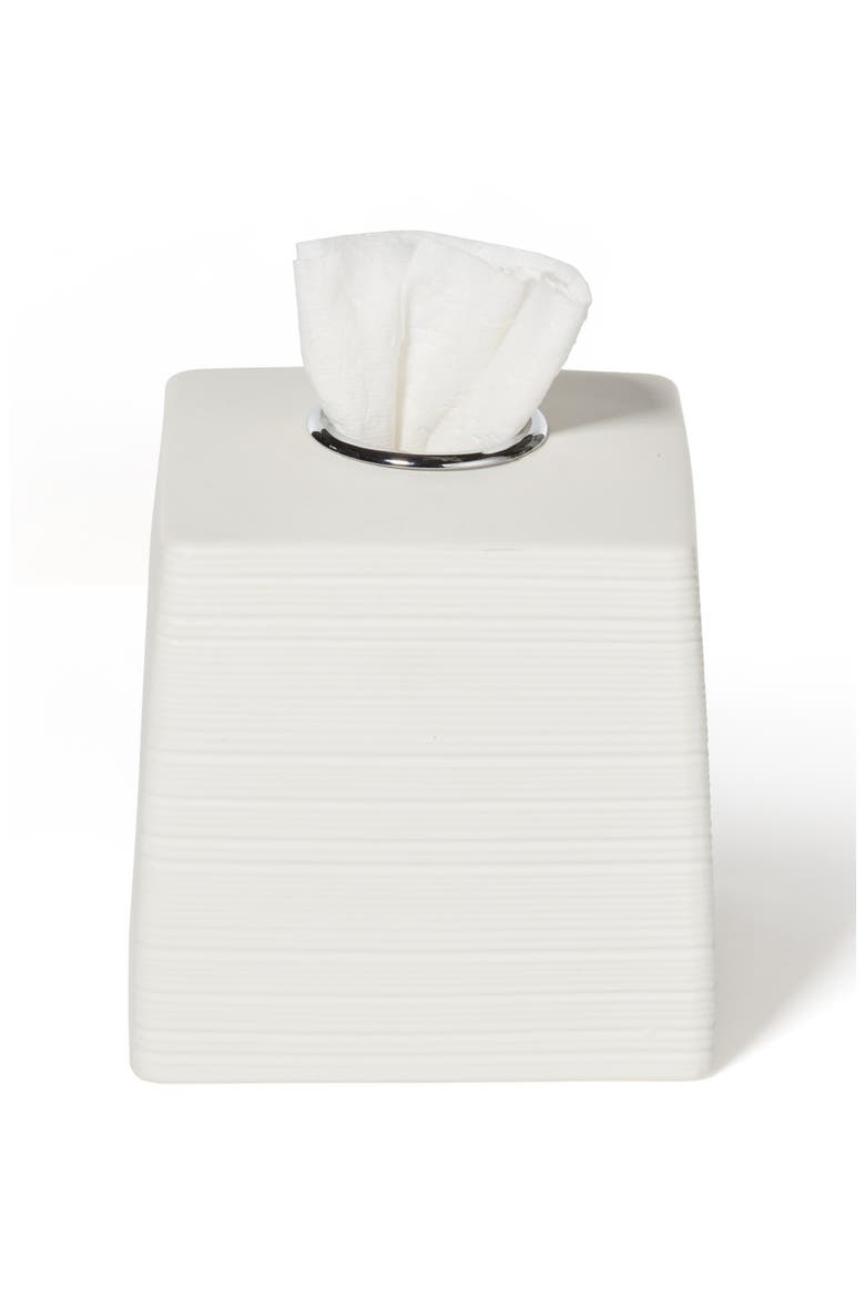 Dubai Ceramic Tissue Cover, Main, color, WHITE