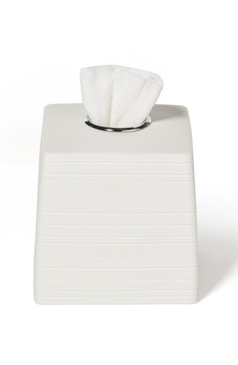 ROSELLI TRADING COMPANY Dubai Ceramic Tissue Cover, Main, color, White
