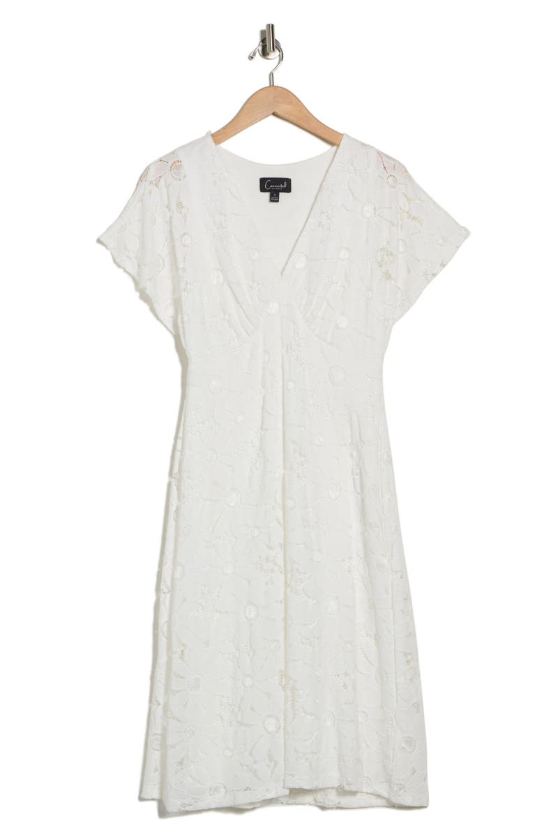 Connected Apparel Daisy Lace Dress, Alternate, color, White