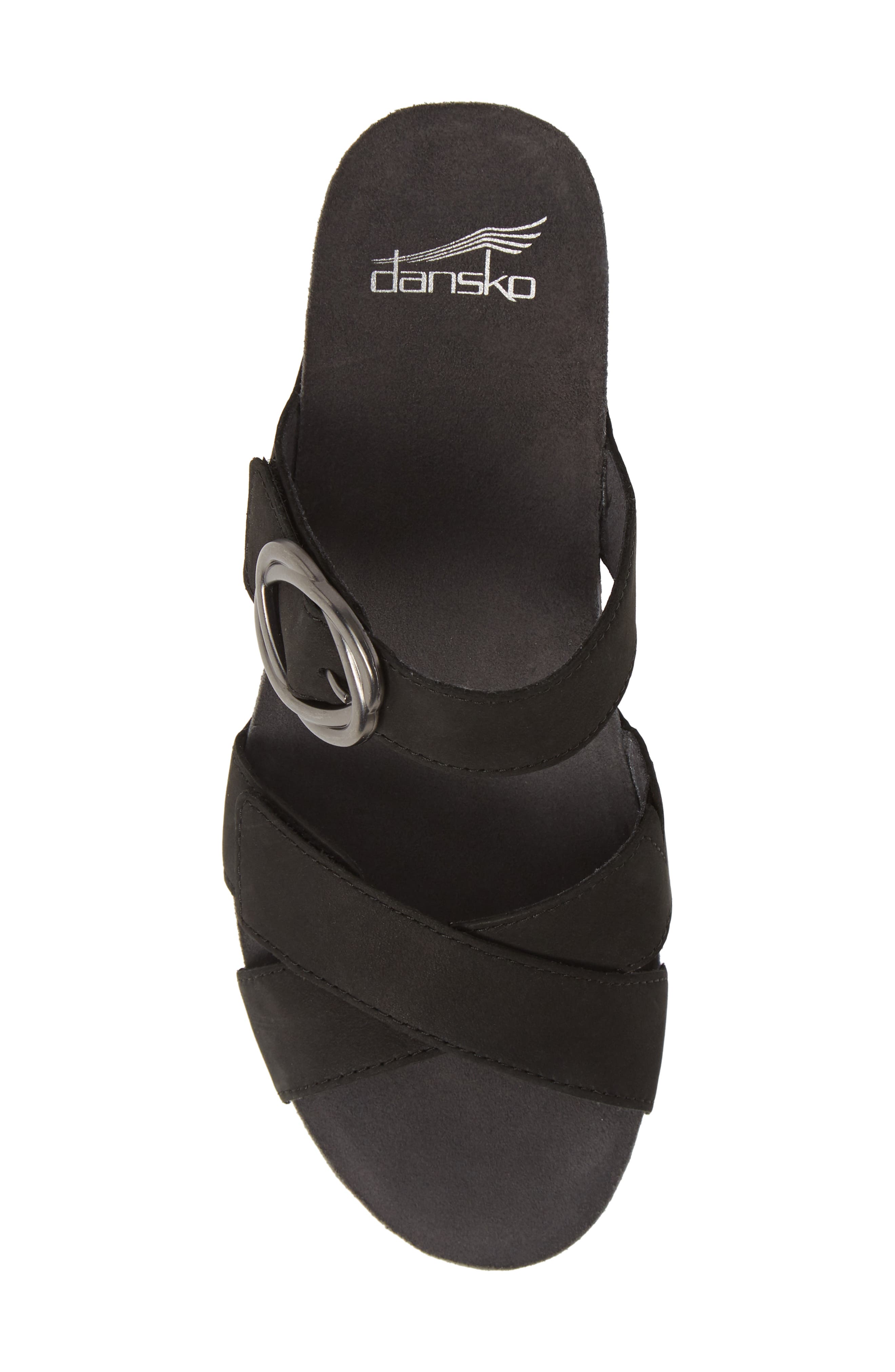 Susie Platform Sandal, Alternate, color, BLACK LEATHER