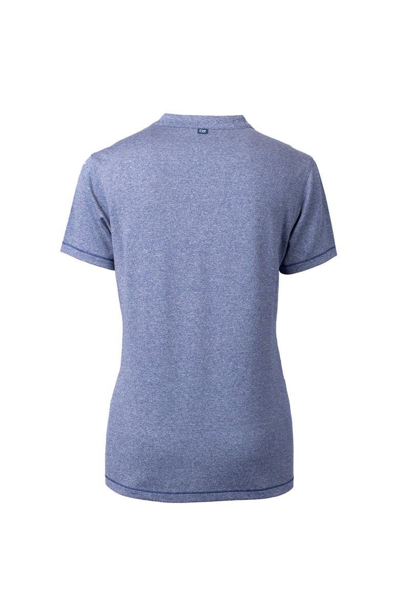 Cutter & Buck Women's Cutter & Buck  Heather Navy Las Vegas 51s Forge DryTec Heathered Stretch Blade Top, Alternate, color, 