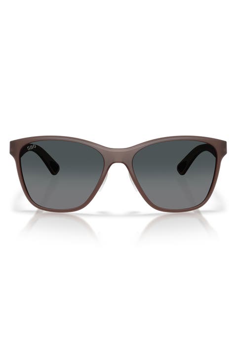 Luna Nueva 57mm Polarized Butterfly Sunglasses