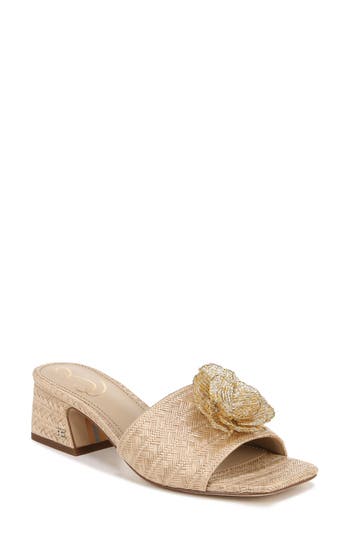 Sam Edelman Winsley Raffia Slide Sandal In Brown