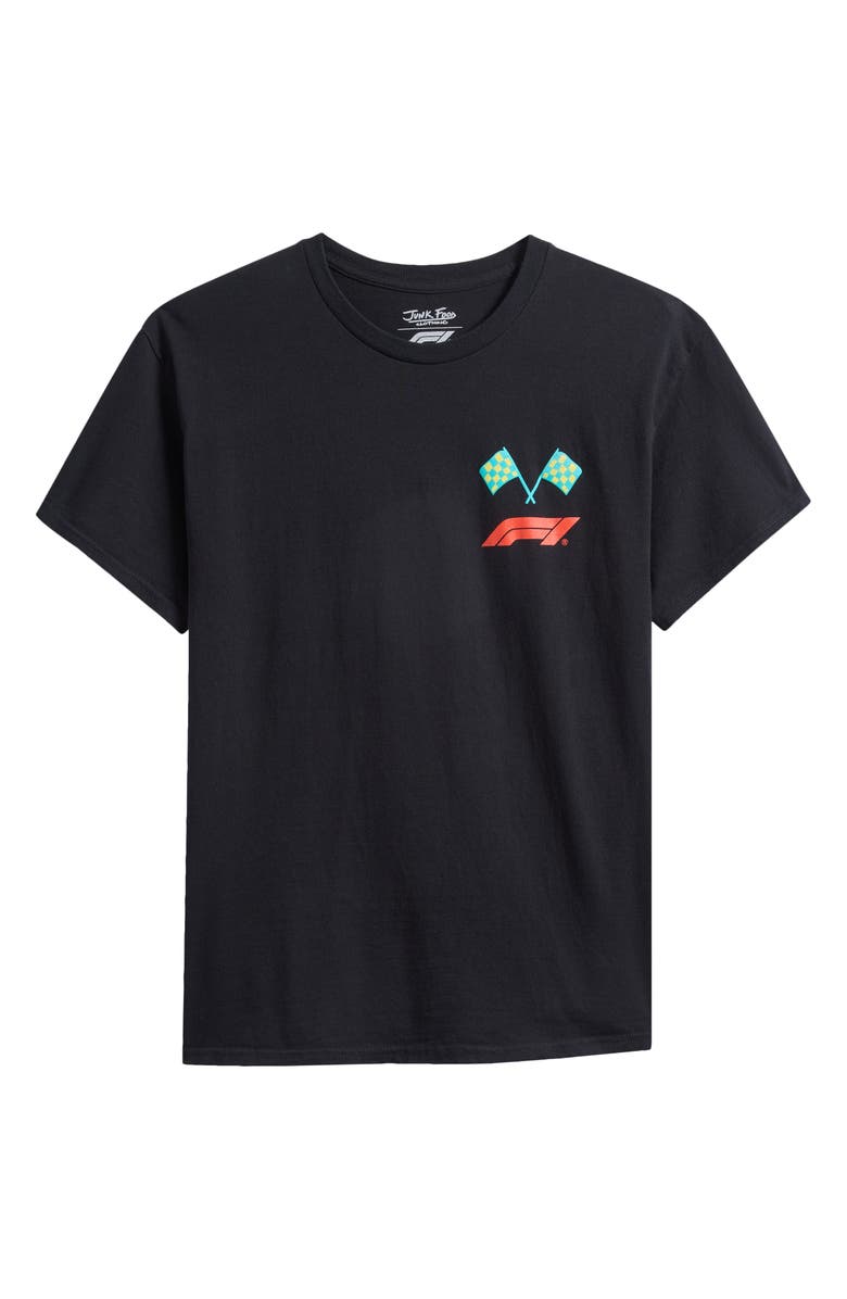 Junk Food F1 Cotton Graphic T-Shirt, Alternate, color, Black