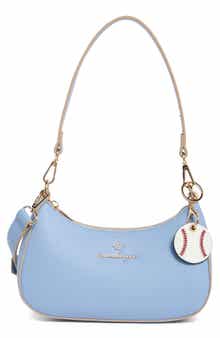 Nanette Lepore Convertible Faux Leather Baguette Shoulder Bag