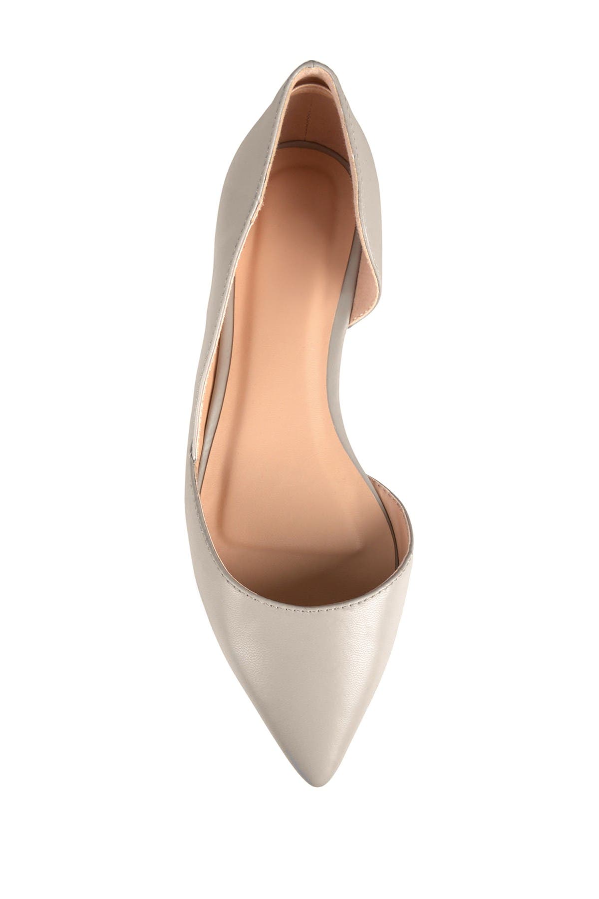JOURNEE Cortni d'Orsay Flat, Alternate, color, GREY