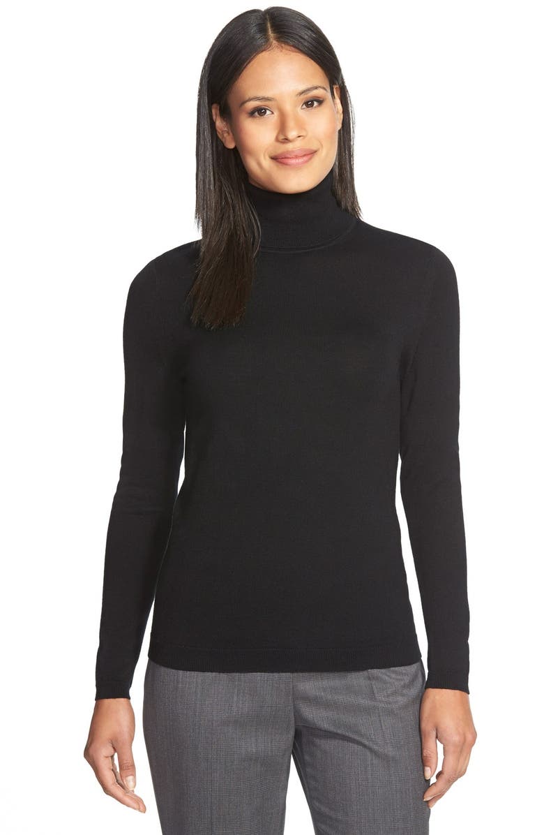 BOSS 'Famaurie' Turtleneck Top, Main, color, 