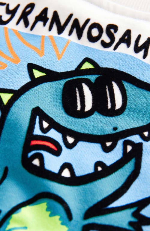 Next Kids' Dinosaur Graphic Sweatshirt In White