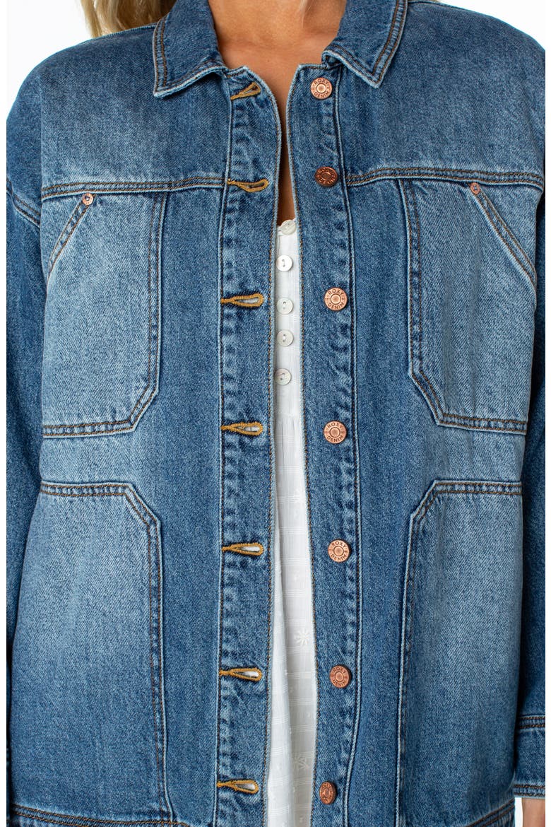 Lost Treasure Denim Jacket, Alternate, color, MOLTEN SHR