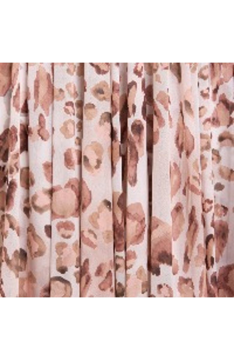 Needle & Thread Leopard Chiffon Smocked Ballerina Dress, Alternate, color, Moonshine