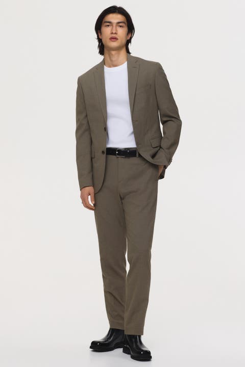 Slim-fit suit pants