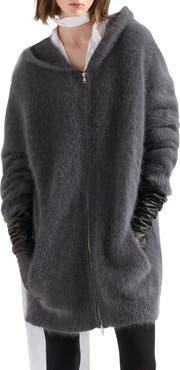 7 For All Mankind Fuzzy Zip Hoodie