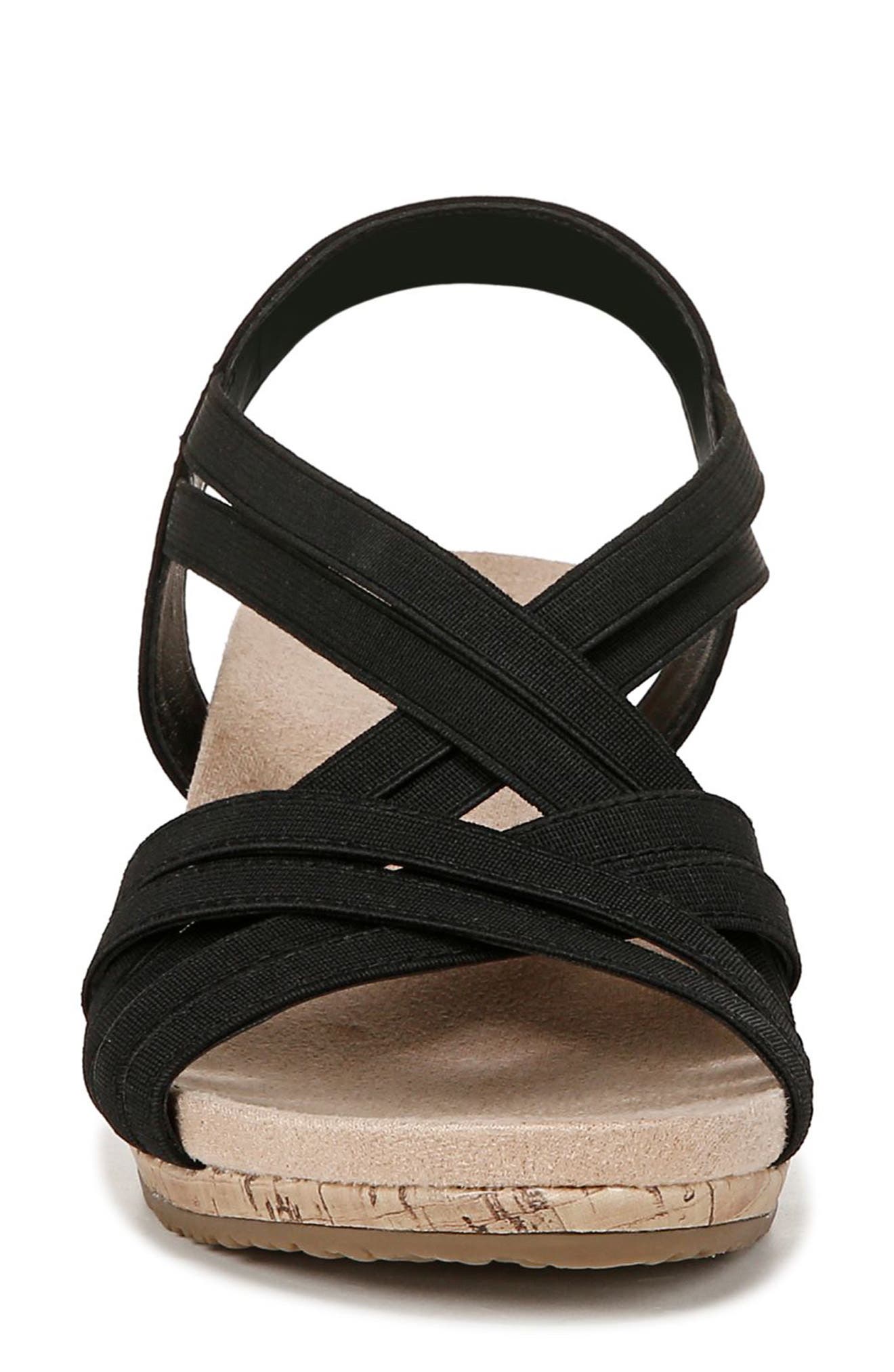 LifeStride Mallory Strappy Slingback Wedge Sandal, Alternate, color, 
