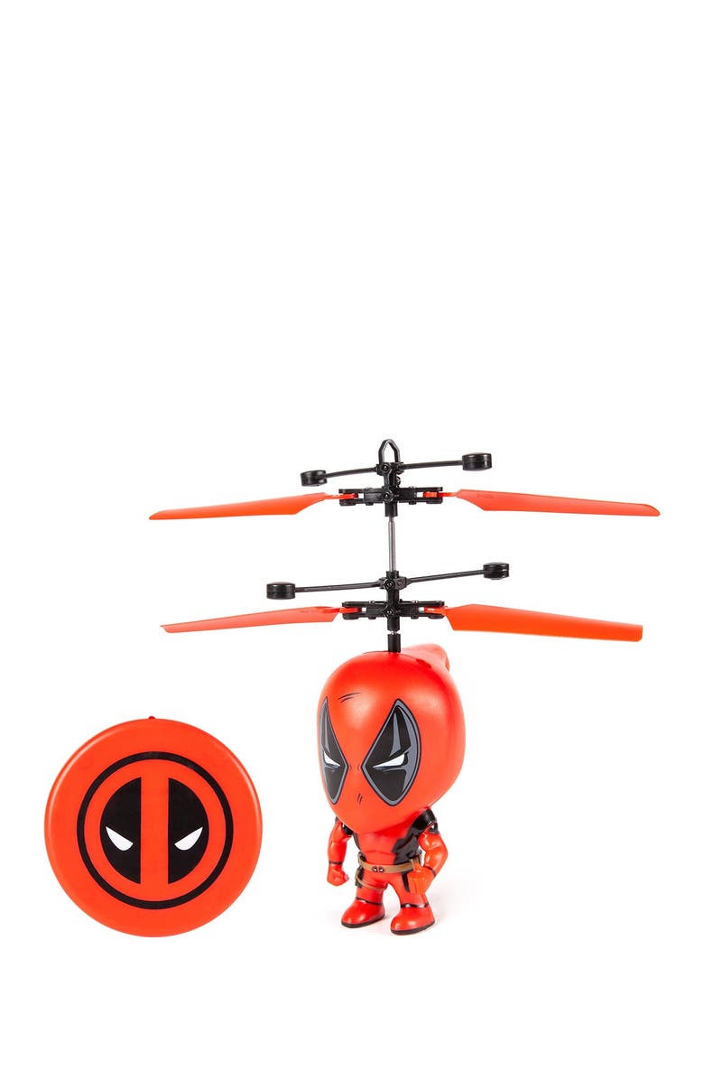 WORLD TECH TOYS Marvel 3.5" Deadpool Flying Figure IR Helicopter, Alternate, color, 