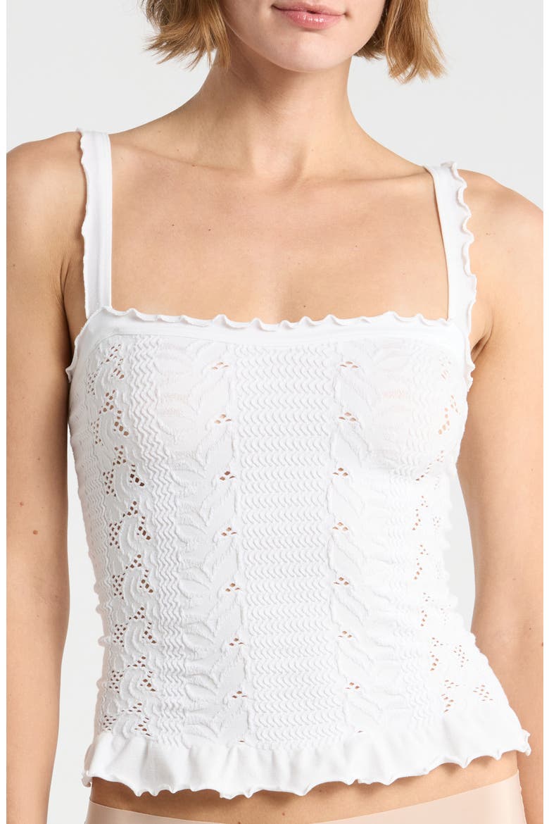 So Soft Square Neck Camisole, Main, color, IVORY