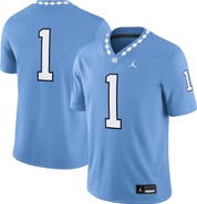 Jordan Brand Men's Jordan Brand #1 Carolina Blue North Carolina Tar Heels Game Jersey