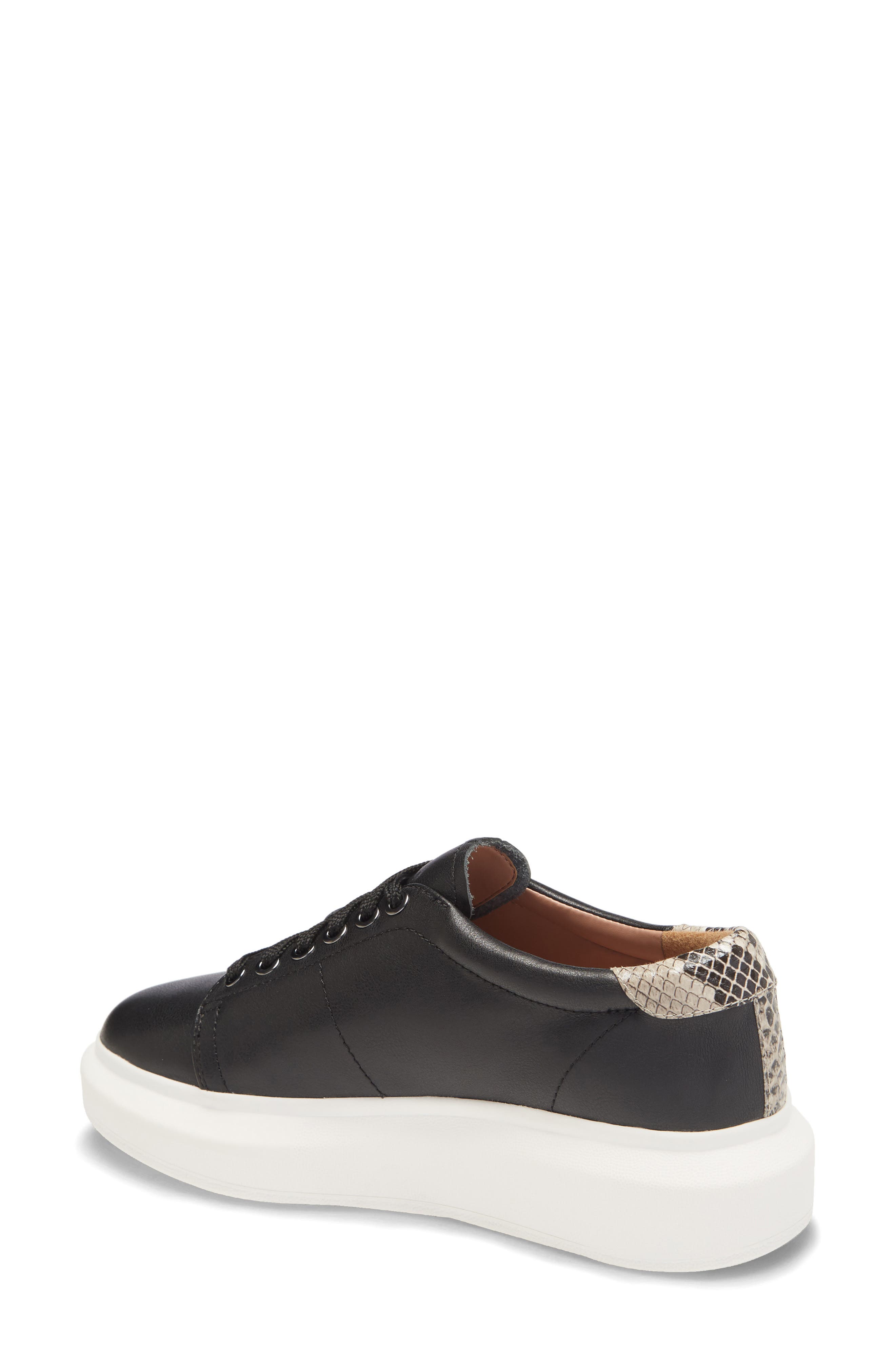 Kelsey Platform Sneaker, Alternate, color, BLACK/ NATURAL BLACK