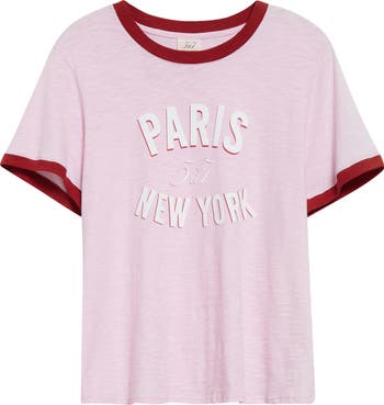 【人気！】Cinq a Sept パリ・ニューヨーク・リンガーTシャツ Paris New York Tee – Cinq à Sept