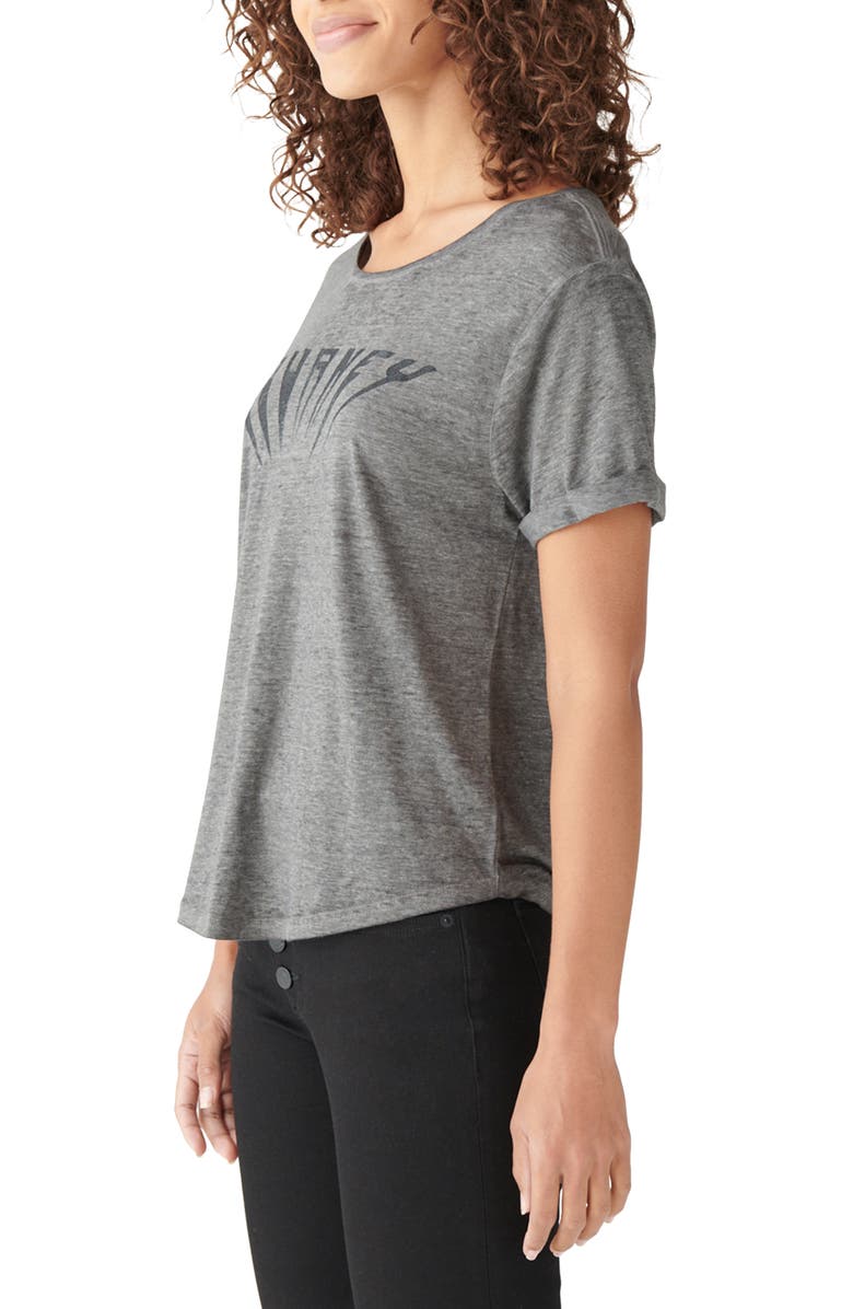 Lucky Brand Journey Cotton Blend Graphic Tee, Alternate, color, 