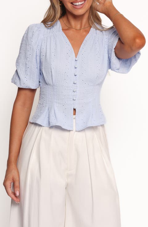 Yuva Eyelet Crop Top