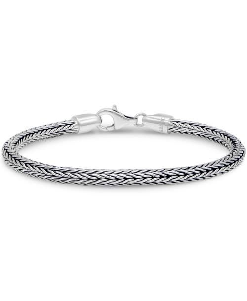 Devata Foxtail Chain Bracelet In Metallic