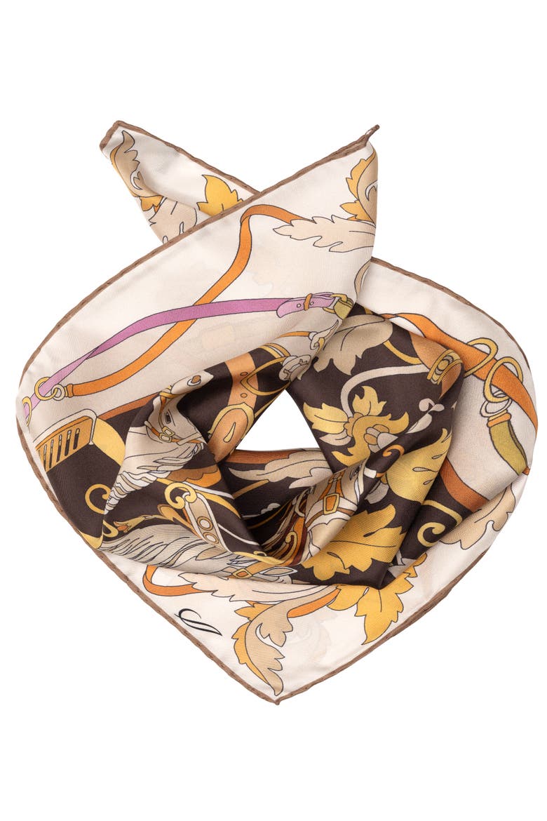 Elena - Silk Bandana, Alternate, color, Autumn Browns