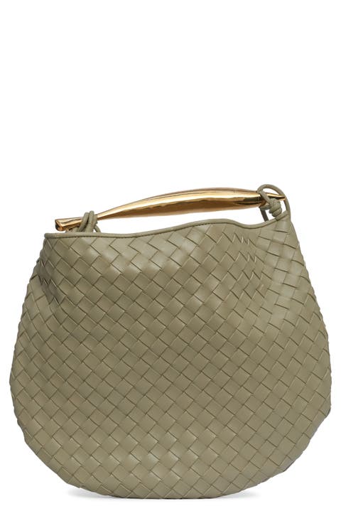 Sardine Intrecciato Leather Top Handle Bag
