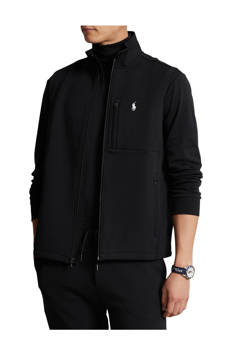 Polo Ralph Lauren Big & Tall Double-Knit Tech Vest, Main, color, Polo Black