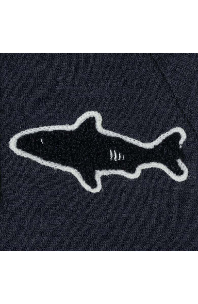 Andy & Evan Kids' Long Sleeve Hoodie & Shorts Set, Alternate, color, Navy