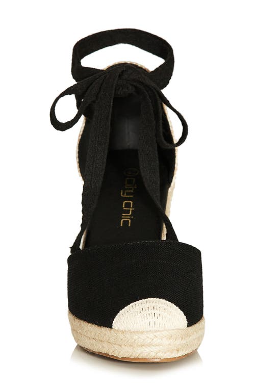 City Chic Sage Espadrille Wedge Sandal