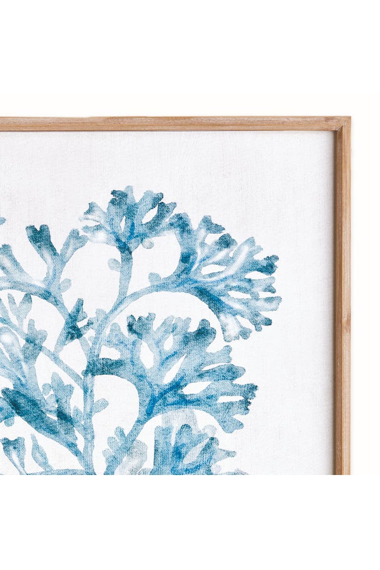 Translucent Coral Print - Blue Framed Art - Coastal Decor, Alternate, color, Blue