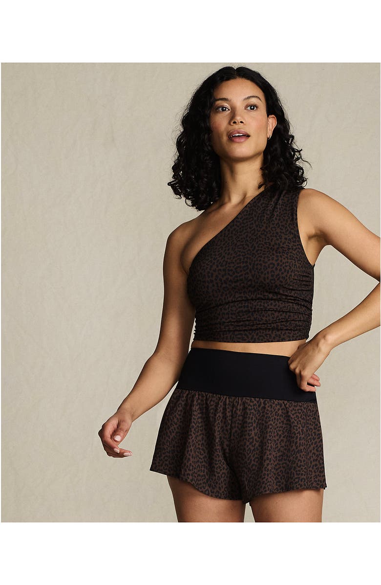 Lands' End 3" Pinchless Flutter Swim Short with Panty, Alternate, color, 