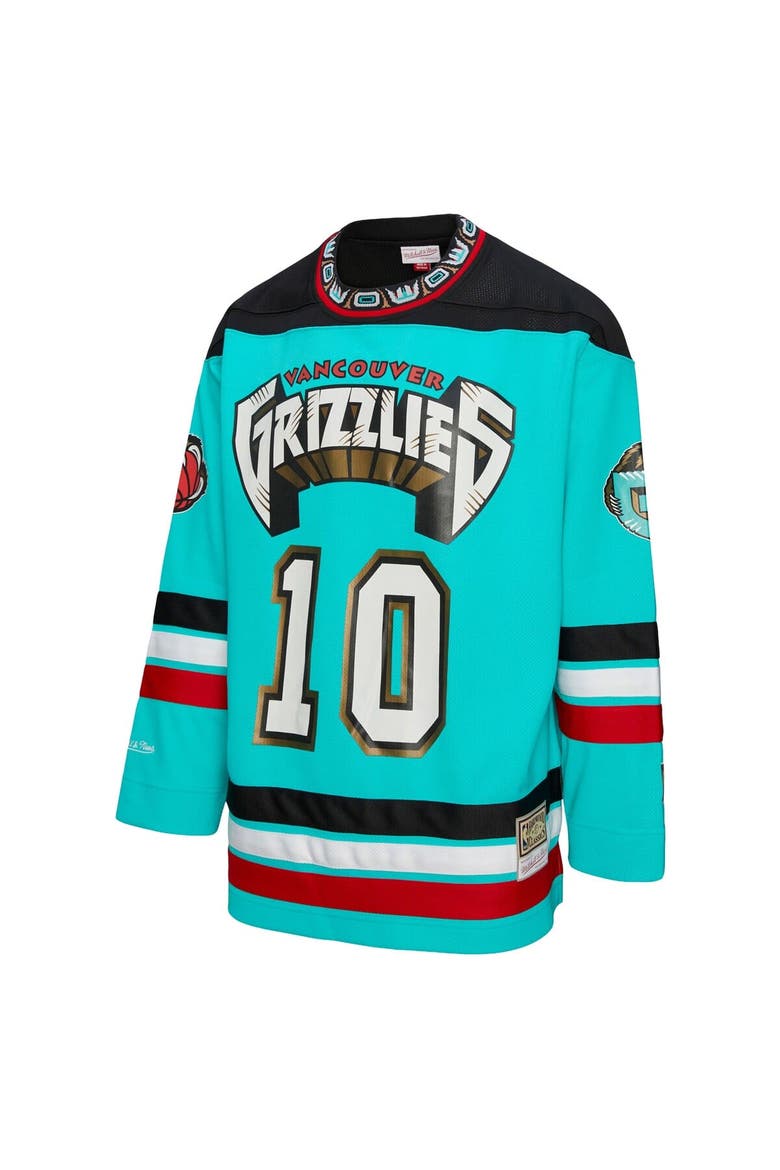 Unisex Mitchell & Ness Mike Bibby Turquoise Vancouver Grizzlies Maxxed Out Fashion Hockey Jersey, Alternate, color, Turquoise