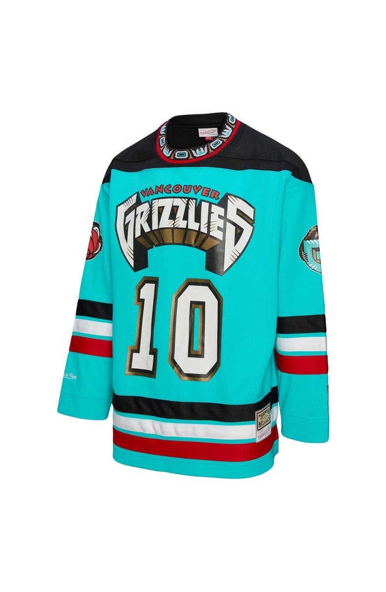 Mitchell & Ness Unisex Mitchell & Ness Mike Bibby Turquoise Vancouver Grizzlies Maxxed Out Fashion Hockey Jersey, Alternate, color, Turquoise