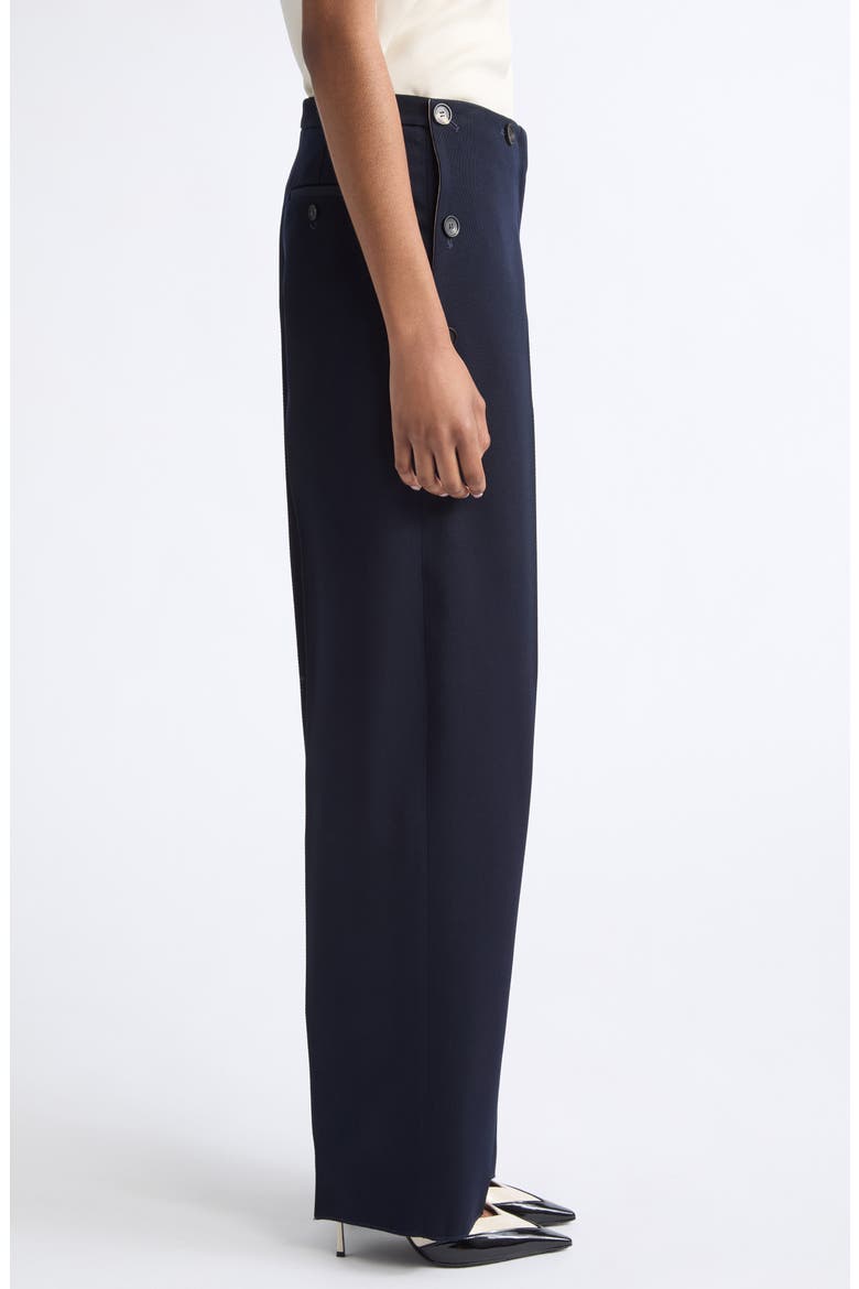 Diagonal Wool Trousers, Alternate, color, NEW NAVY MASCARPONE