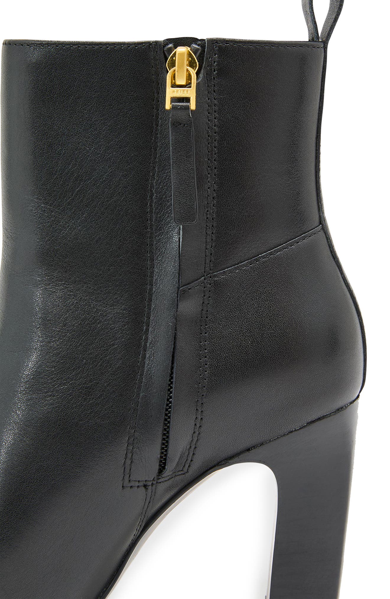 Blakely Leather Bootie, Alternate, color, BLACK