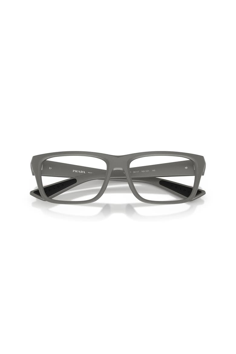56mm Rectangle optical glasses, Alternate, color, Grey