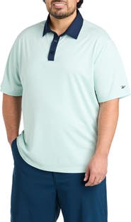 Reebok Big & Tall Contrast Solid Polo Shirt