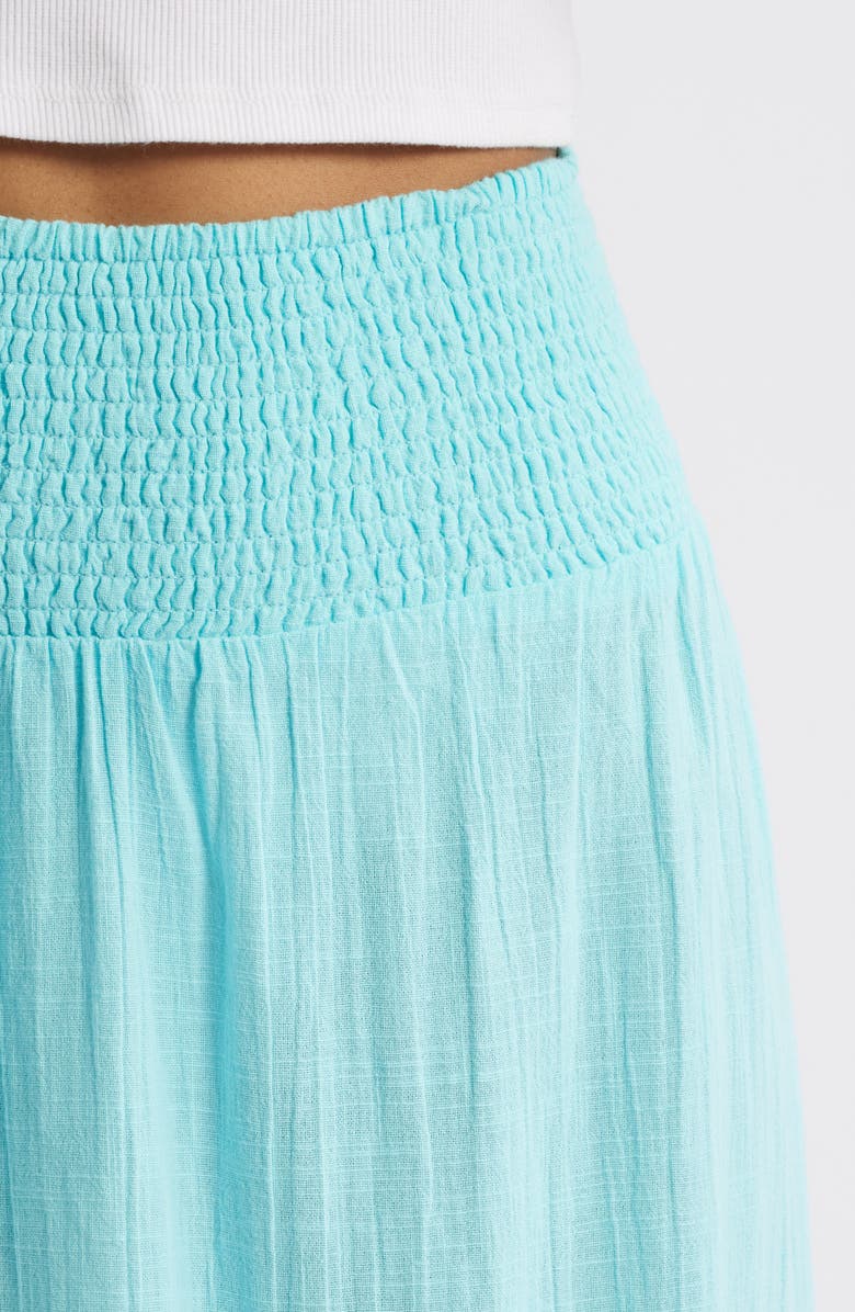 Billabong In the Palms Tiered Cotton Maxi Skirt, Alternate, color, 