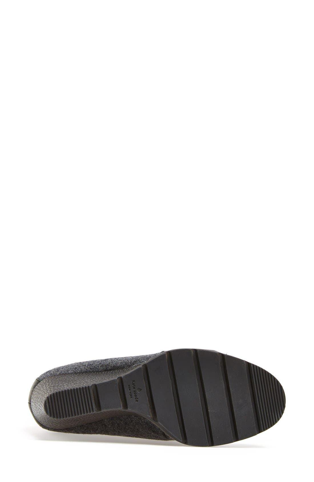 'saja' wedge bootie, Alternate, color, BLACK/ GREY