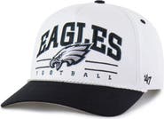 '47 Men's '47 White/Black Philadelphia Eagles Roscoe Two-Toned Hitch Adjustable Hat