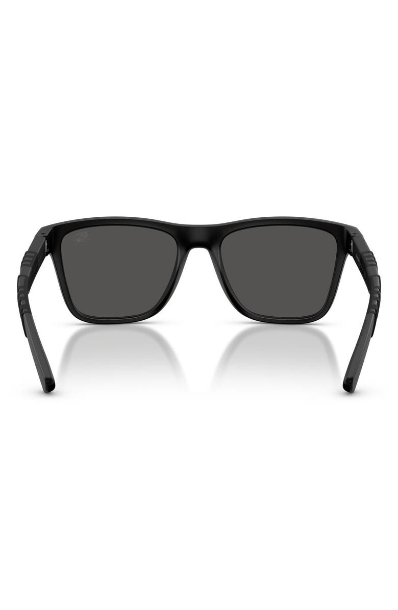 Burberry 55mm Square Sunglasses, Alternate, color, Matte Black / Dark Grey