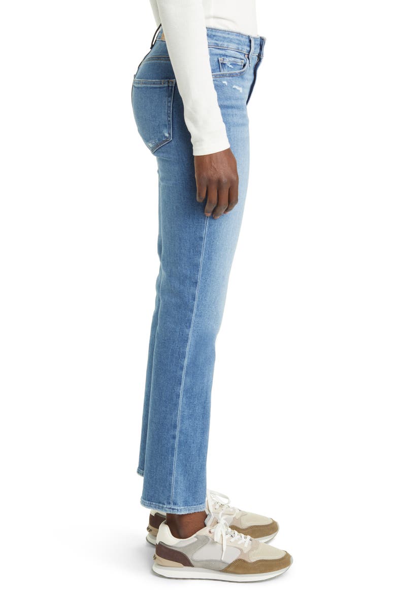 Cindy High Waist Ankle Straight Leg Jeans, Alternate, color, HUZZAH