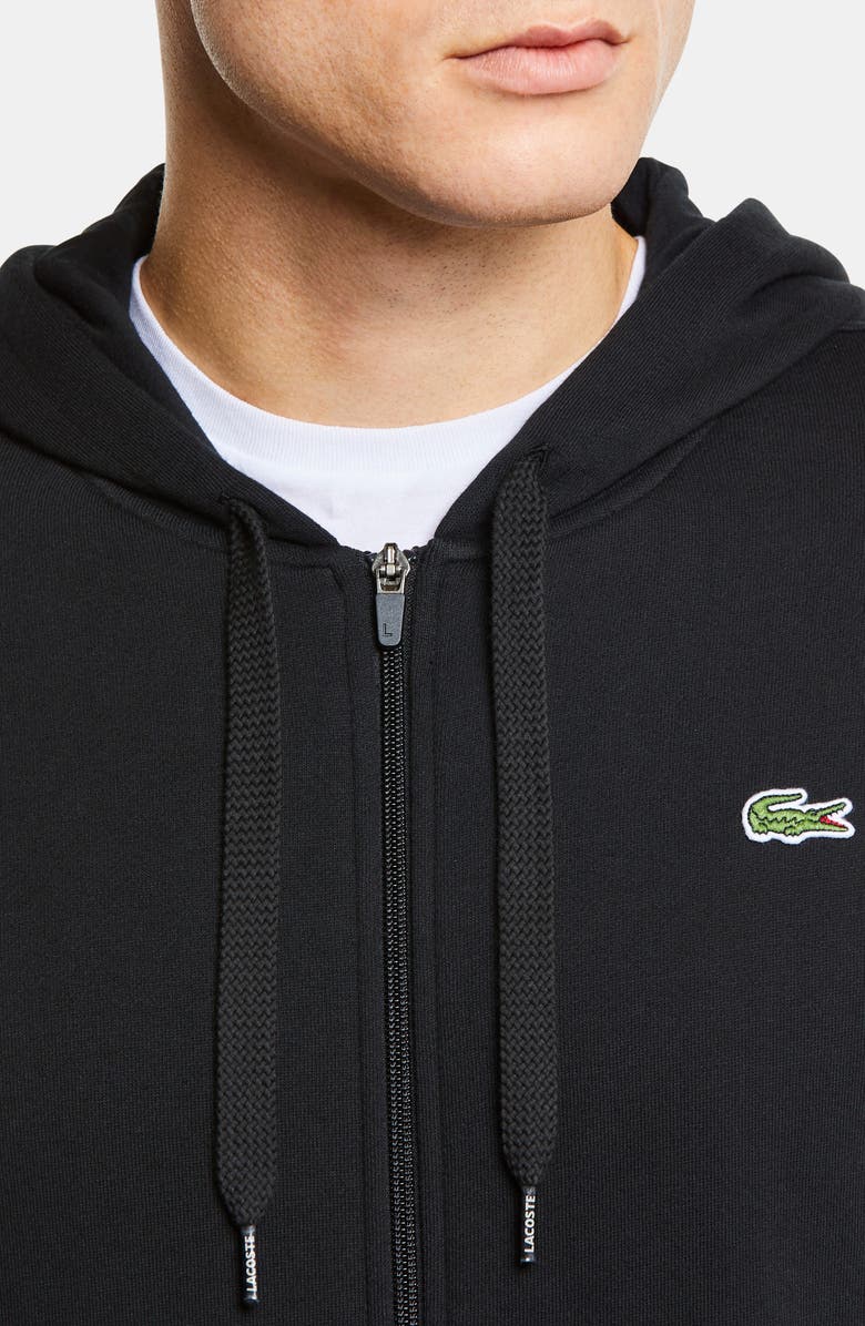 Lacoste Solid Zip Hoodie, Alternate, color, 