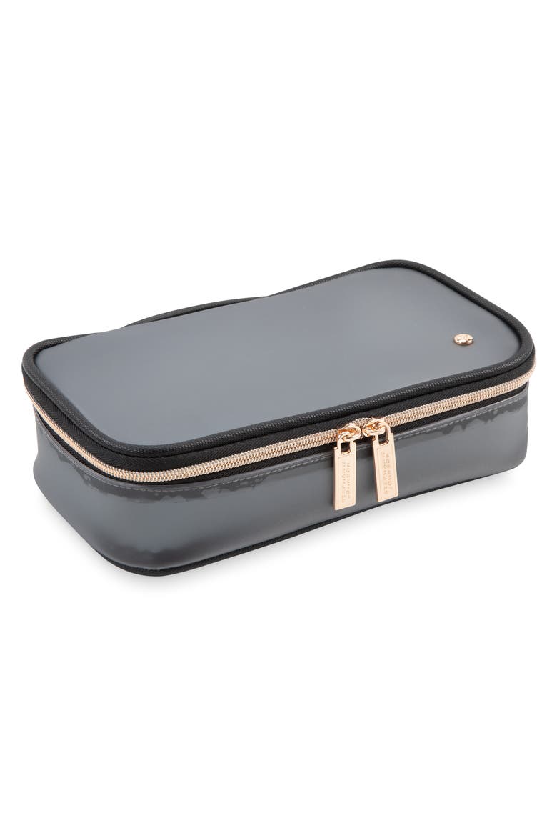 Medium Makeup Case, Alternate, color, BLACK