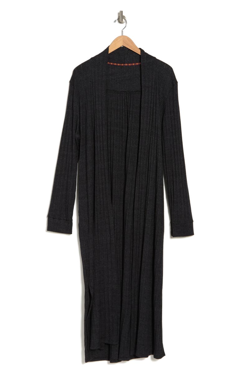 BLUEGREY BAEA Ribbed Knit Long Line Duster Cardigan, Alternate, color,