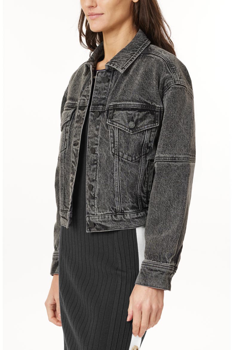 Oversize Crop Denim Jacket, Alternate, color, QUEENSBORO