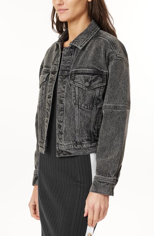 Scotch & Soda Oversize Crop Denim Jacket In White