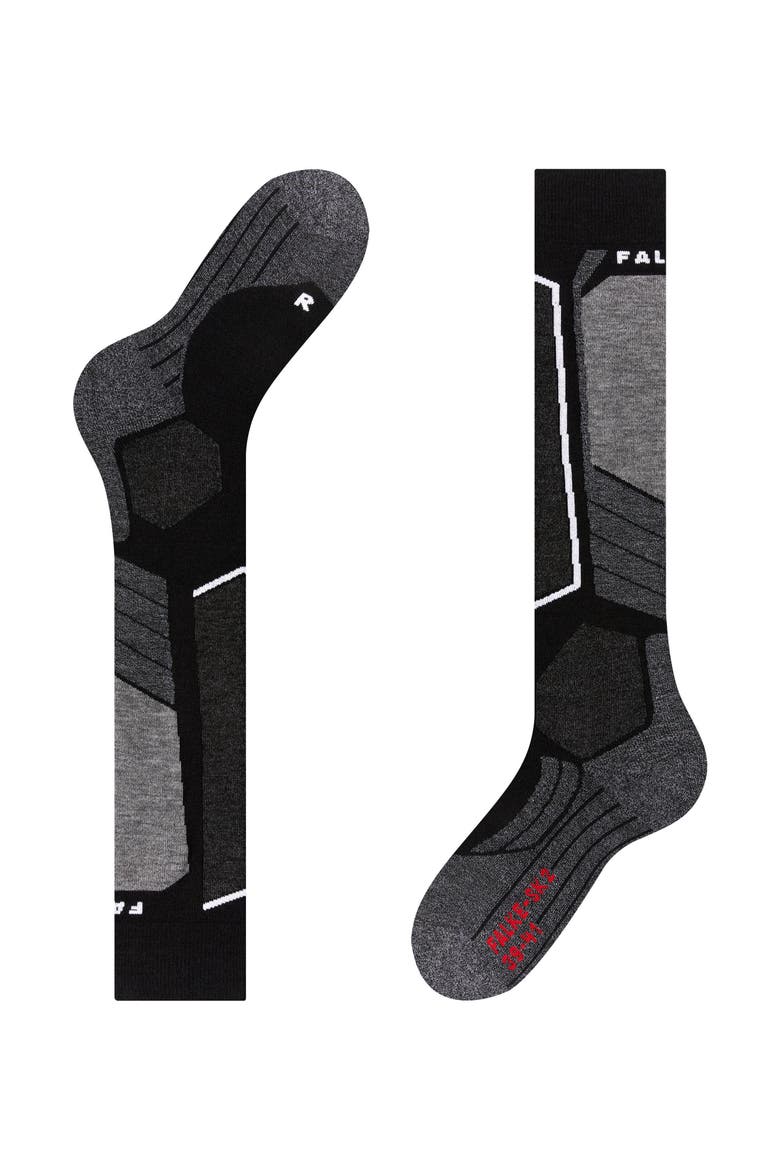 SK2 Intermediate Ski Socks, Alternate, color, Black-Mix