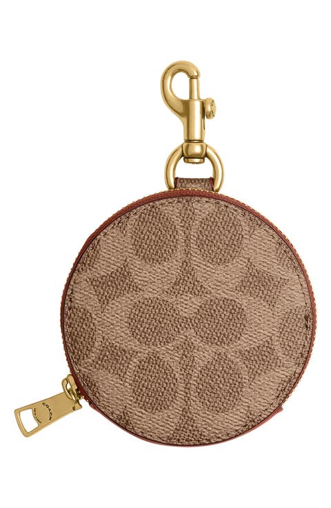 Signature Canvas Coin Purse Bag Charm